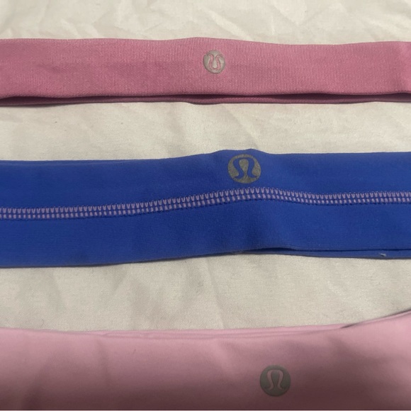 Lululemon Pink and Blue Headbands Set - Picture 2 of 2